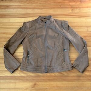 Lock & Love Faux Leather Jacket L